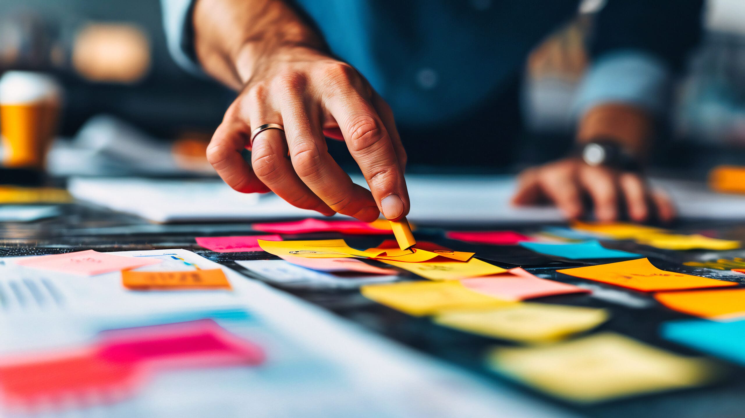 Innovative Teamwork in a Modern Office: Creative Professionals Brainstorming at a Workshop