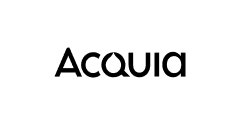 Acquia logo, representing their partnership with Material