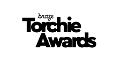 Logo of the Torchie Awards that was received by Material