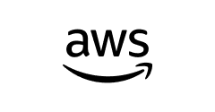 AWS logo, representing their partnership with Material