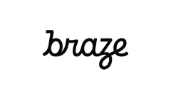 Braze logo, representing their partnership with Material