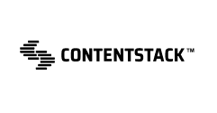 Contentstack logo, representing their partnership with Material