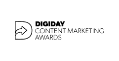 Logo of the Digiday Content Marketing Awards that was received by Material