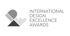 Logo of the International Design Excellence Award that was received by Material