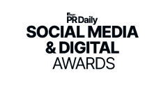 Logo of the PR Daily Social Media and Digital Awards that was received by Material