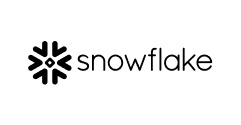 Snowflake logo, representing their partnership with Material